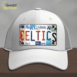 Celtics Strip Art Novelty License Plate Hat Tag Mesh / White