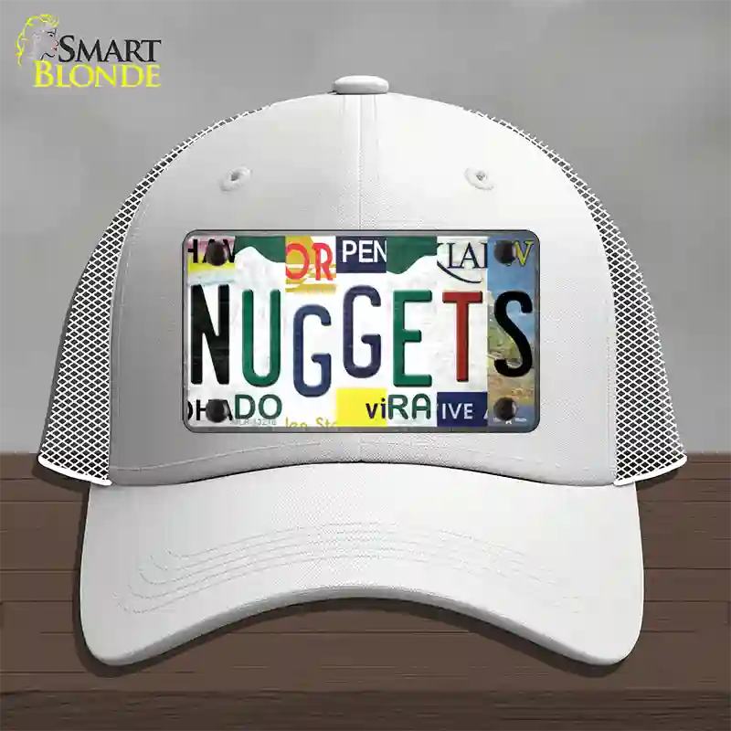 Nuggets Strip Art Novelty License Plate Hat Tag Mesh / White