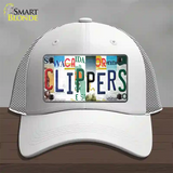 Clippers Strip Art Novelty License Plate Hat Tag Mesh / White