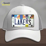 Lakers Strip Art Novelty License Plate Hat Tag Mesh / White