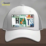 Heat Strip Art Novelty License Plate Hat Tag Mesh / White