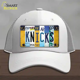 Knicks Strip Art Novelty License Plate Hat Tag Mesh / White