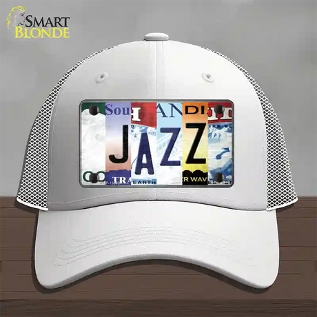 Jazz Strip Art Novelty License Plate Hat Tag Mesh / White