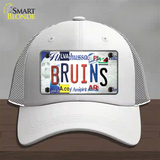 Bruins Strip Art Novelty License Plate Hat Tag Mesh / White