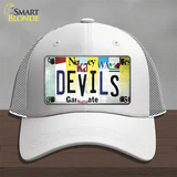 Devils Strip Art Novelty License Plate Hat Tag Mesh / White