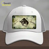 Taurus Zodiac Novelty License Plate Hat Mesh / White