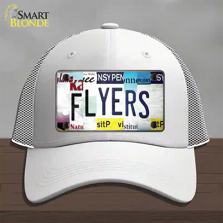 Flyers Strip Art Novelty License Plate Hat Tag Mesh / White