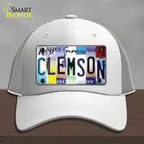 Clemson Strip Art Novelty License Plate Hat Tag Mesh / White