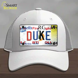 Duke Strip Art Novelty License Plate Hat Tag Mesh / White