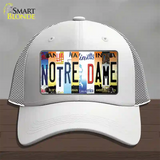 Notre Dame Strip Art Novelty License Plate Hat Tag Mesh / White