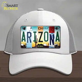 Arizona Strip Art Novelty License Plate Hat Tag Mesh / White