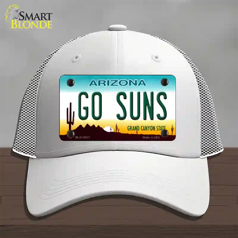 Go Suns Novelty License Plate Hat Tag Mesh / White