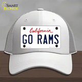 Go Rams Novelty License Plate Hat Tag Mesh / White