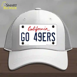 Go 49ers Novelty License Plate Hat Tag Mesh / White