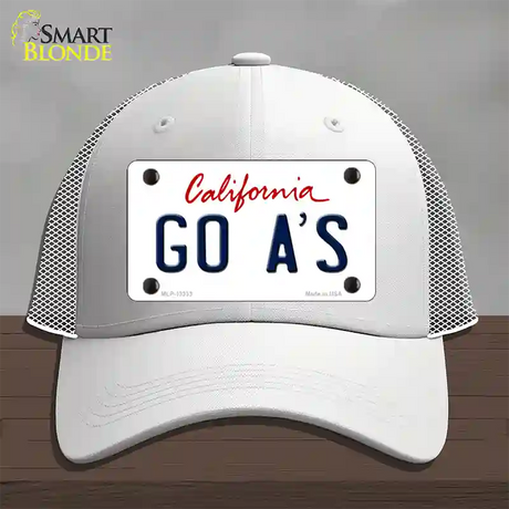 Go Athletics Novelty License Plate Hat Tag Mesh / White