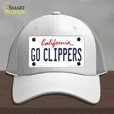 Go Clippers Novelty License Plate Hat Tag Mesh / White