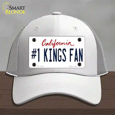 Number 1 Kings Fan California Novelty License Plate Hat Tag Mesh / White