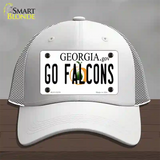 Go Falcons Novelty License Plate Hat Tag Mesh / White