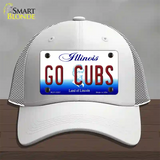 Go Cubs Novelty License Plate Hat Tag Mesh / White