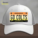 Go Colts Novelty License Plate Hat Tag Mesh / White