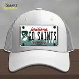 Go Saints Novelty License Plate Hat Tag Mesh / White