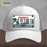 Number 1 Pelicans Fan Novelty License Plate Hat Tag Mesh / White