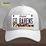 Go Ravens Novelty License Plate Hat Tag Mesh / White