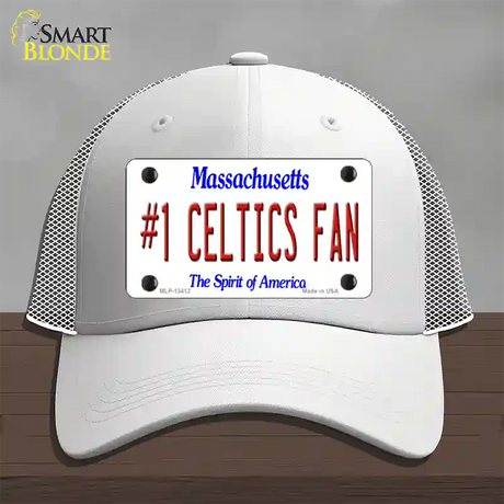 Number 1 Celtics Fan Novelty License Plate Hat Tag Mesh / White