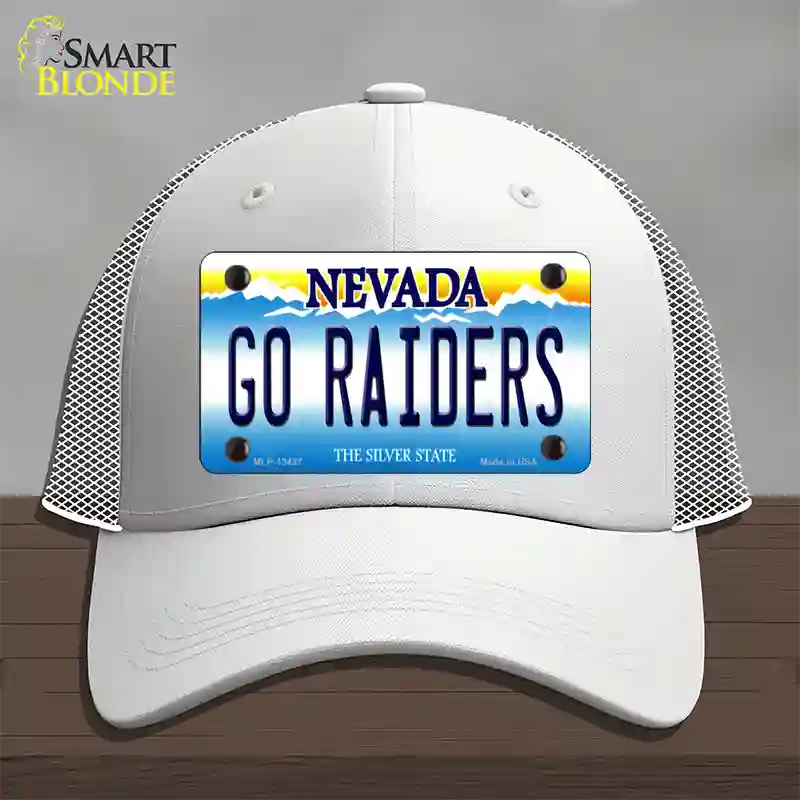 Go Raiders Nevada Novelty License Plate Hat Tag Mesh / White