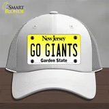 New Jersey Go Giants Novelty License Plate Hat Tag Mesh / White