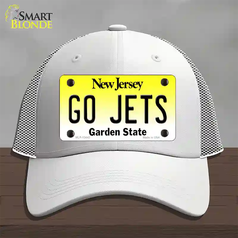 Go Jets Novelty License Plate Hat Tag Mesh / White