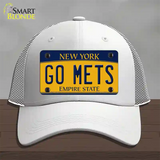 Go Mets Novelty License Plate Hat Tag Mesh / White