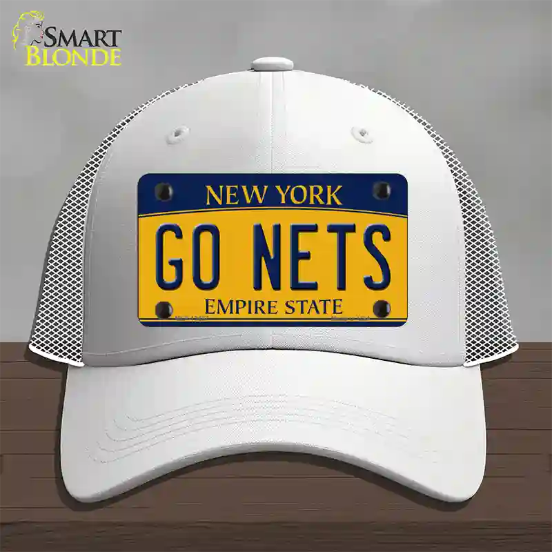 Go Nets Novelty License Plate Hat Tag Mesh / White