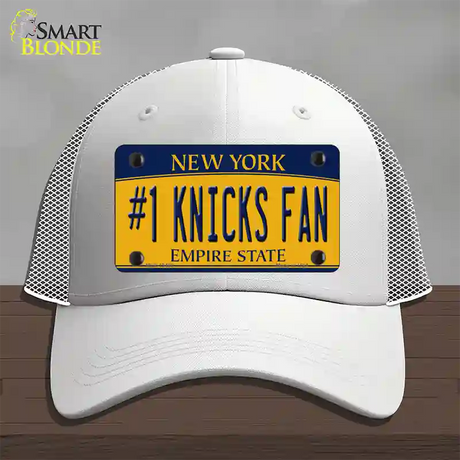 Number 1 Knicks Fan Novelty License Plate Hat Tag Mesh / White