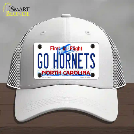 Hornets Fan Novelty License Plate Hat Tag Mesh / White