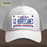 Go Hurricanes Novelty License Plate Hat Tag Mesh / White