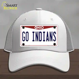 Go Indians Novelty License Plate Hat Tag Mesh / White