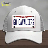 Go Cavaliers Novelty License Plate Hat Tag Mesh / White