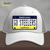 Go Steelers Novelty License Plate Hat Tag Mesh / White