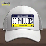 Go Phillies Novelty License Plate Hat Tag Mesh / White