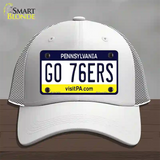 Go 76ers Novelty License Plate Hat Tag Mesh / White