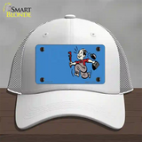 Plumber Offset Novelty License Plate Hat Mesh / White