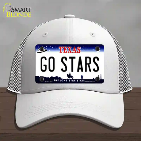 Go Stars Novelty License Plate Hat Tag Mesh / White