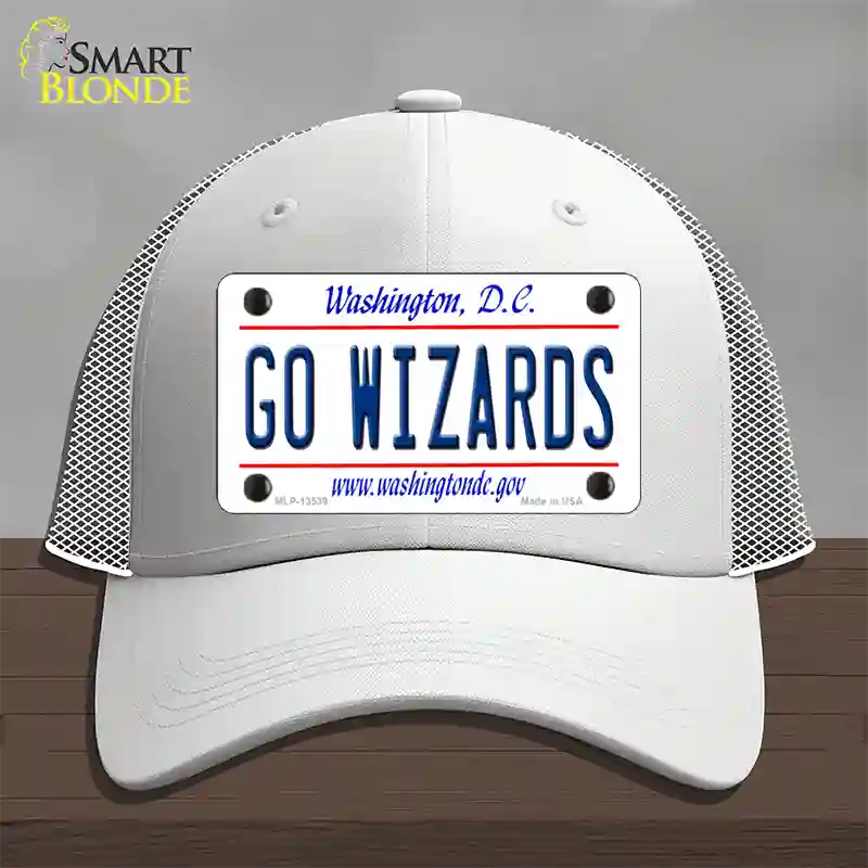 Go Wizards Novelty License Plate Hat Tag Mesh / White