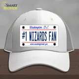 Number 1 Wizards Fan Novelty License Plate Hat Tag Mesh / White