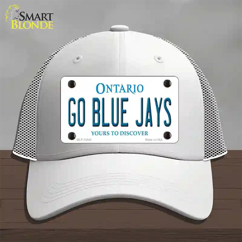 Go Blue Jays Novelty License Plate Hat Tag Mesh / White