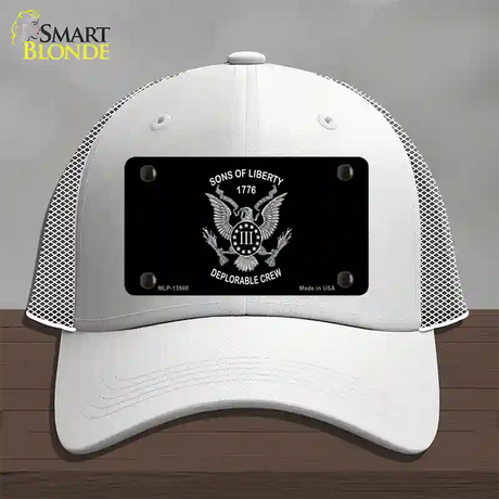 Sons of Liberty 1776 Novelty License Plate Hat Tag Mesh / White