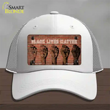 Black Lives Matter Fists Novelty License Plate Hat Tag Mesh / White