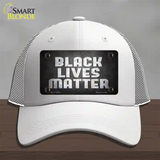 Black Lives Matter Faded Novelty License Plate Hat Tag Mesh / White