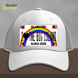 I Heart Big Island Novelty License Plate Hat Tag Mesh / White